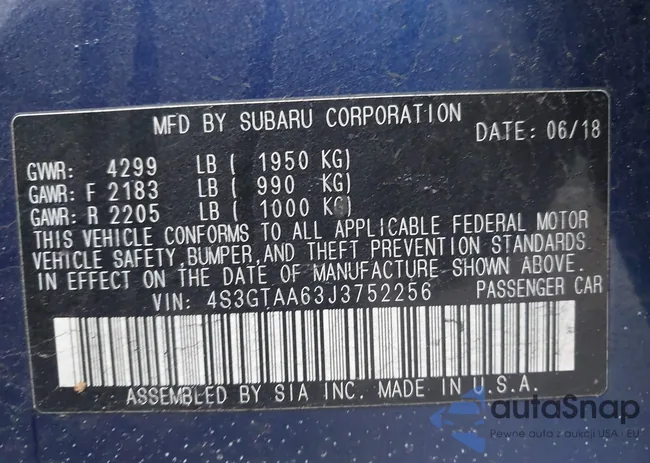 4S3GTAA63J3752256: 44157541