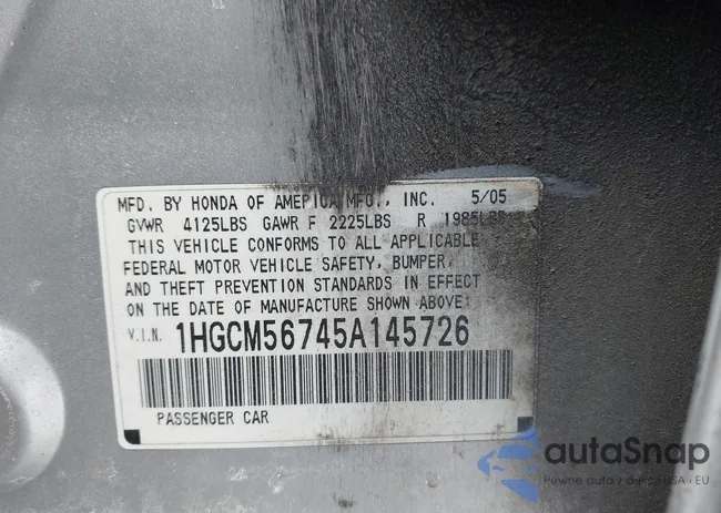 1HGCM56745A145726: 44157635