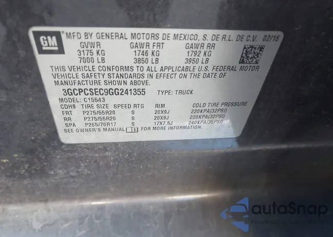 3GCPCSEC9GG241355: 44157697