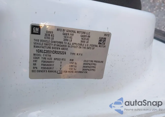 1GNLC2E01CR325224: 44157739