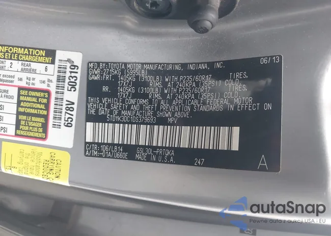 5TDYK3DC1DS379693: 44157743