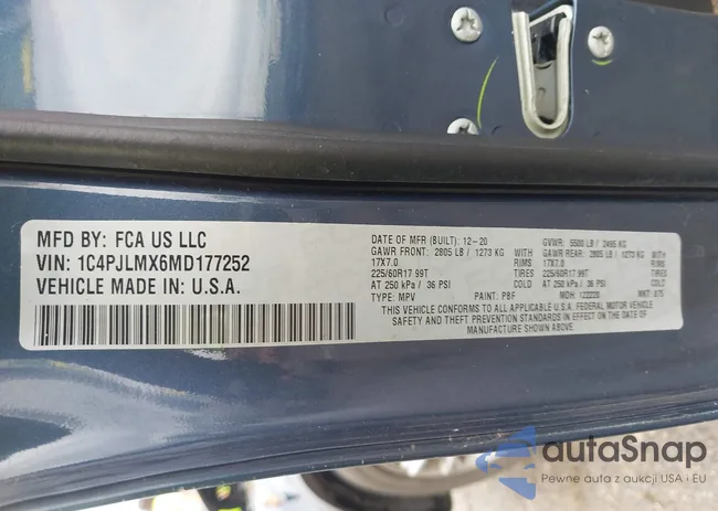 1C4PJLMX6MD177252: 44157768