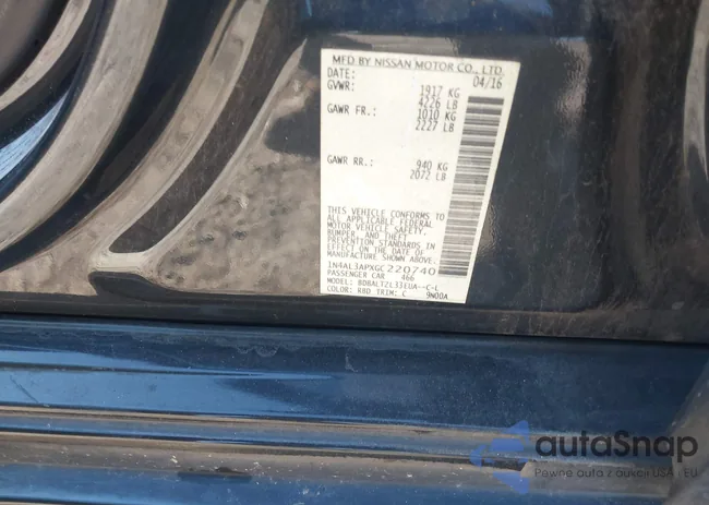 1N4AL3APXGC220740: 44157783