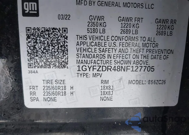 1GYFZDR48NF127705: 44157806