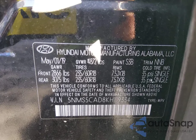 5NMS5CAD8KH119334: 44157895