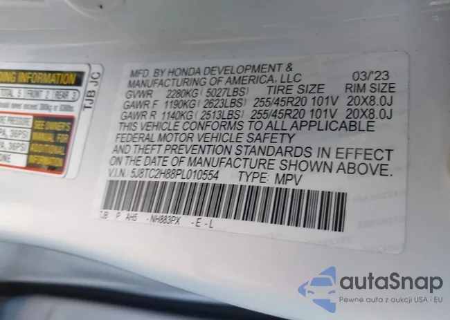 5J8TC2H88PL010554: 44157940