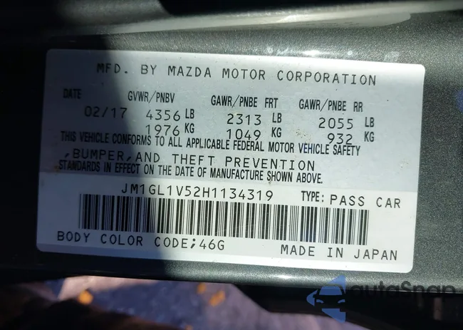 JM1GL1V52H1134319: 44157978