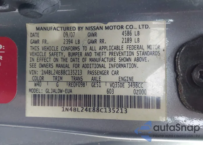 1N4BL24E88C135213: 44157998