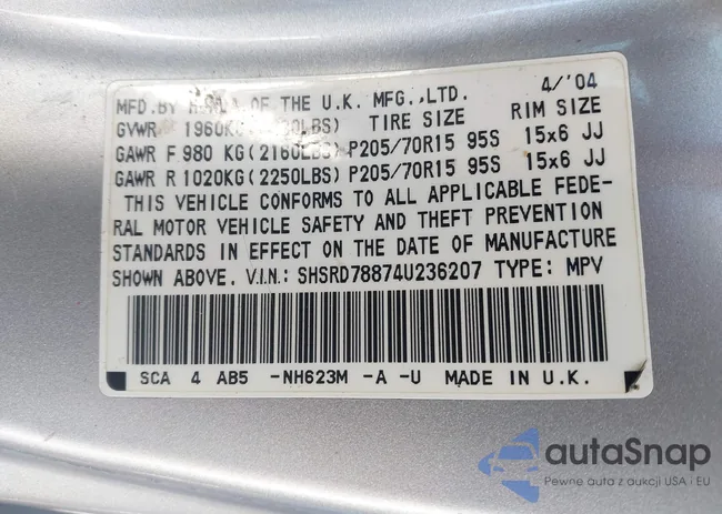 SHSRD78874U236207: 44158048