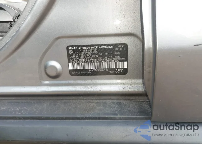 JA4AP3AU9KU003083: 44157115