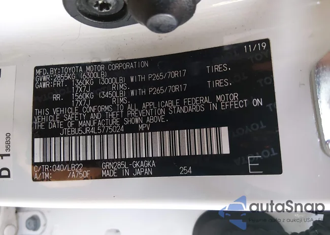 JTEBU5JR4L5775024: 44157132