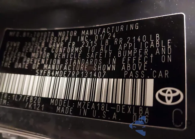 5YFB4MDE7RP131407: 44157311