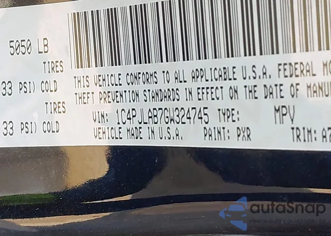 1C4PJLAB7GW324745: 44157385