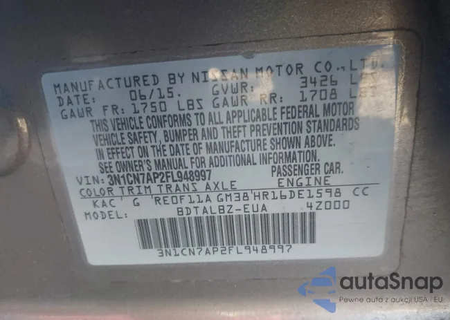 3N1CN7AP2FL948997: 44157452