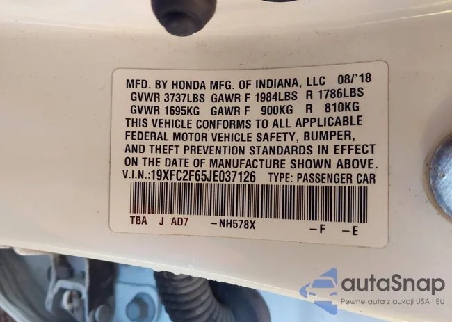 19XFC2F65JE037126: 44158537