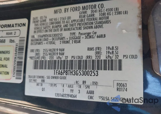 1FA6P8TH3G5300253: 44158571