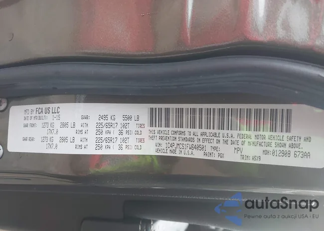 1C4PJMCS1FW640501: 44158590