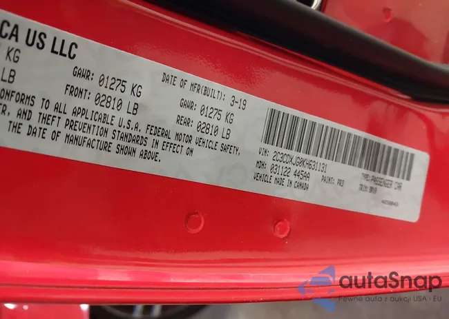 2C3CDXJG0KH631131: 44158674