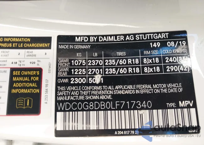 WDC0G8DB0LF717340: 44158758