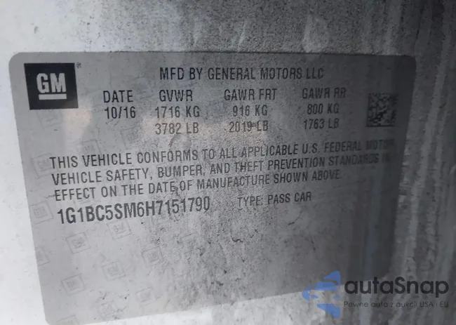 1G1BC5SM6H7151790: 44158961