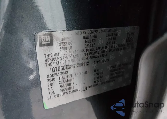 1GTG6CE33G1268112: 44159043