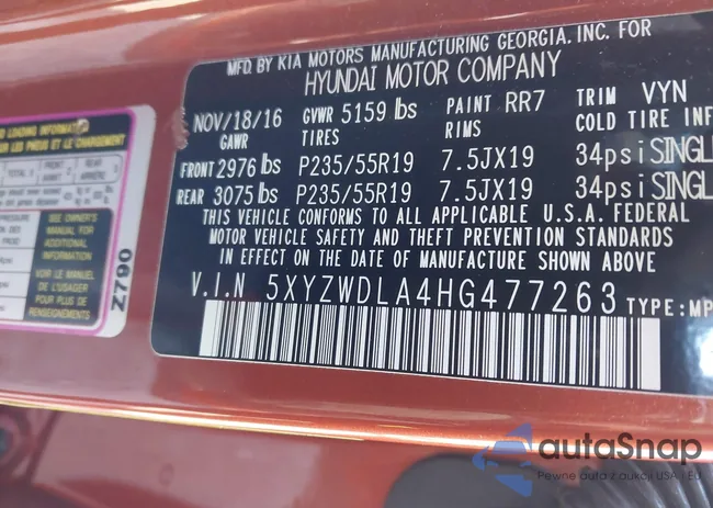 5XYZWDLA4HG477263: 44159046