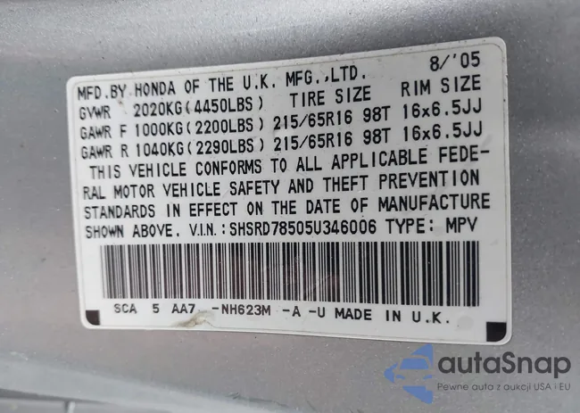 SHSRD78505U346006: 44158313