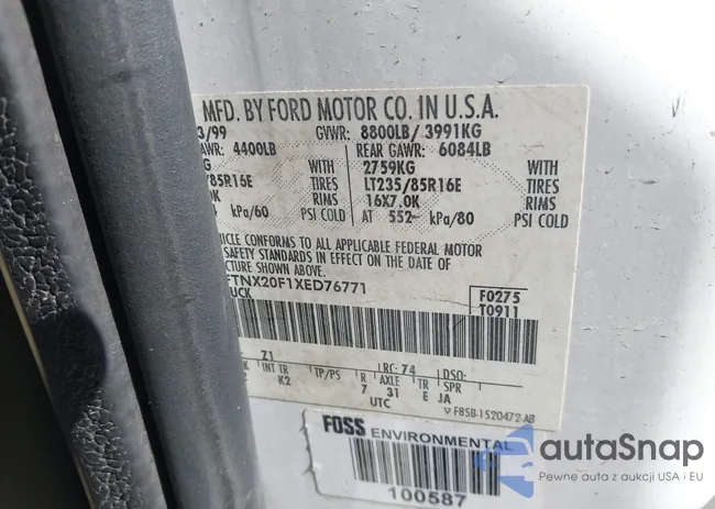 1FTNX20F1XED76771: 44159515