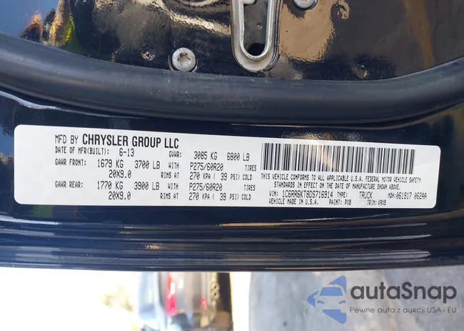 1C6RR6KT8DS716914: 44159566