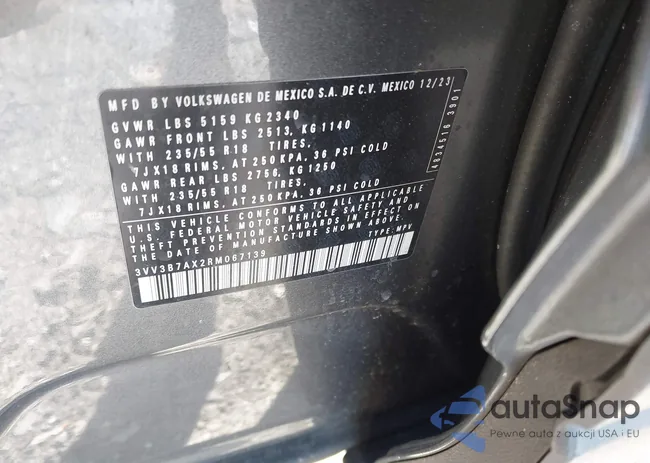 3VV3B7AX2RM067139: 44159589