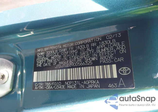 JTDJTUD39DD566325: 44159663