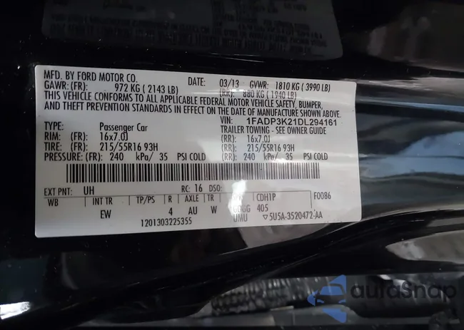 1FADP3K21DL294161: 44159725