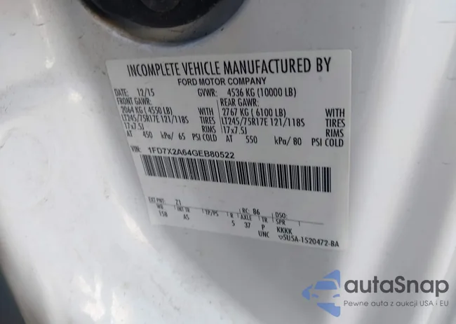 1FD7X2A64GEB80522: 44159732