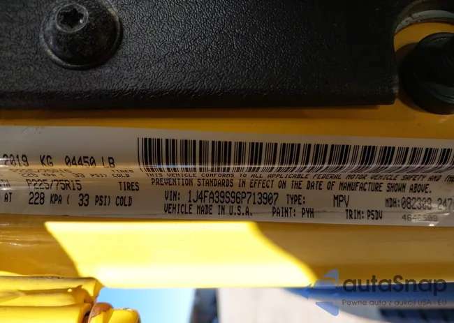1J4FA39S96P713907: 44159737