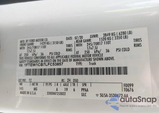 1FTEW1CB7LFC53857: 44159897