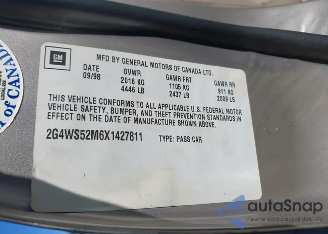 2G4WS52M6X1427811: 44159970