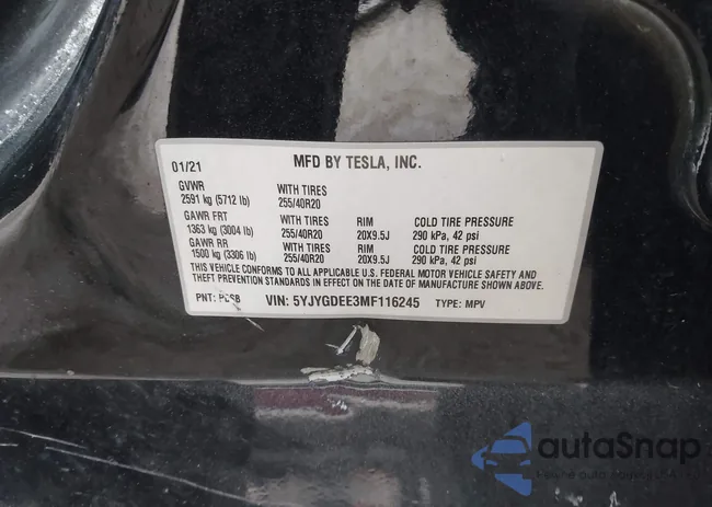 5YJYGDEE3MF116245: 44159098