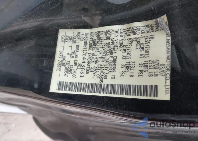 1N6BD06T17C443651: 44159238