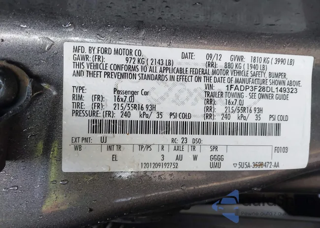 1FADP3F28DL149323: 44159424