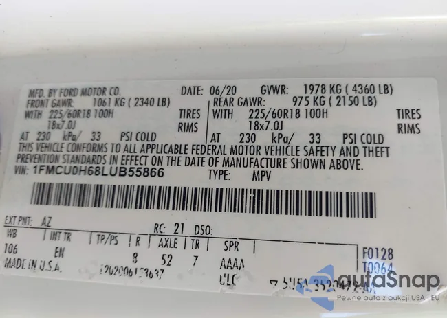 1FMCU0H68LUB55866: 44159436