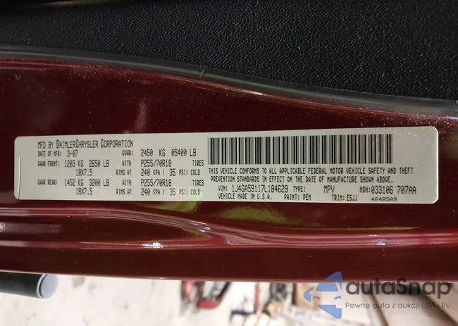 1J4GA59117L184629: 44160547