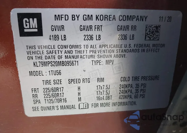 KL79MPS20MB095671: 44160597