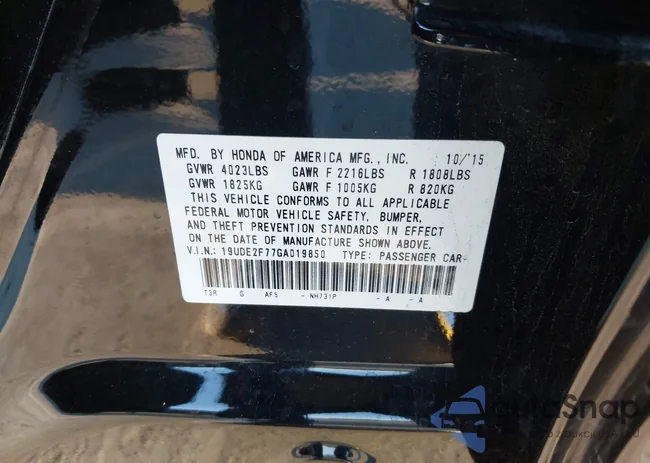 19UDE2F77GA019850: 44160611