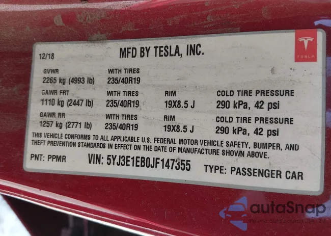 5YJ3E1EB0JF147355: 44160683