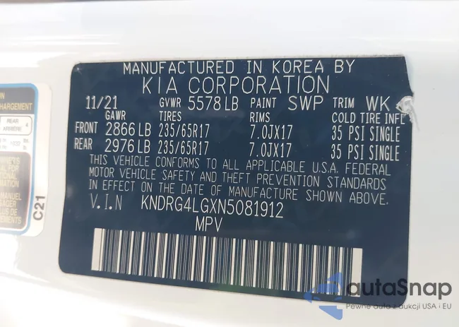 KNDRG4LGXN5081912: 44160731