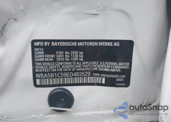 WBA5B1C59ED483529: 44160780