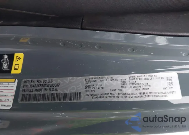 1C4RJXR60SW603082: 44160820