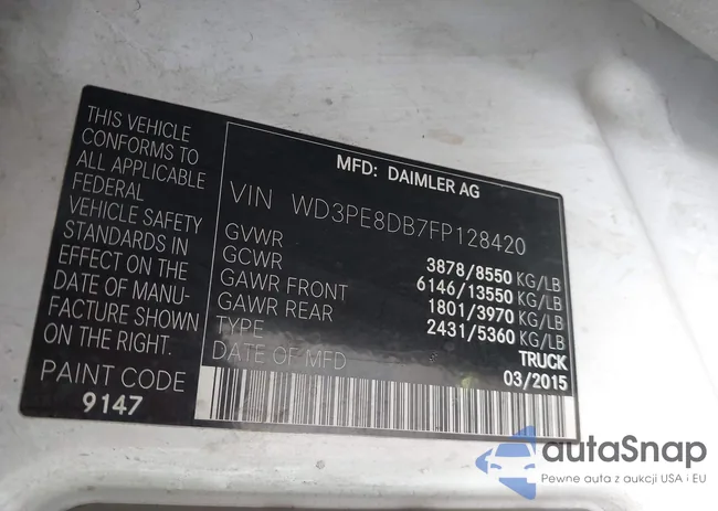 WD3PE8DB7FP128420: 44160854