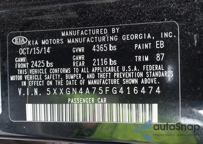 5XXGN4A75FG416474: 44160857