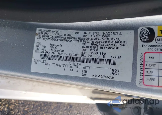 3FADP4BJ4KM102756: 44160871